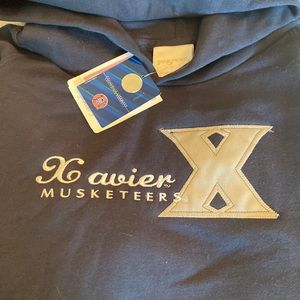 XAVIER UNIVERSITY NWT  hoodie sweatshirt size juniors Large